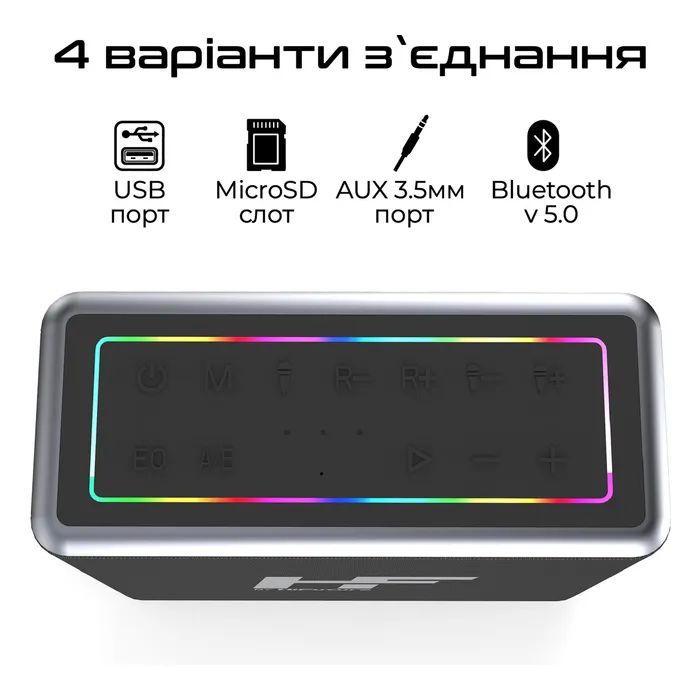 Акустична система HiFuture MusicBox 100W Silver (musicbox.silver) зображення 3