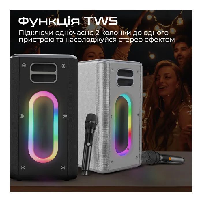 Акустична система HiFuture MusicBox 100W Silver (musicbox.silver) зображення 5
