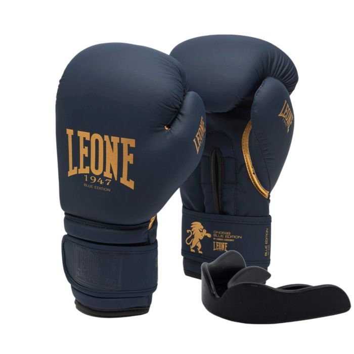 Боксерські рукавички Leone GN059D Black/Gold 12 унцій (GN059D_Bl/Gold_12oz)