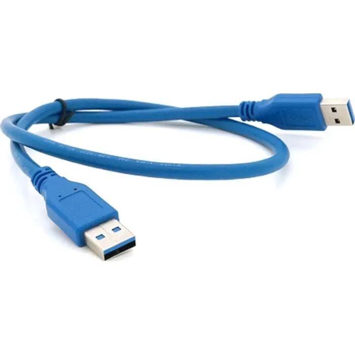 Дата кабель USB 3.0 AM/AM 0.6m Blue Voltronic (YT-3.0AM+AM-0.6) зображення 2
