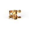 Лигатура для саксофонов D'Addario H-Ligature & Cap For Alto Saxophone Gold-Plated (HAS1G) изображение 2