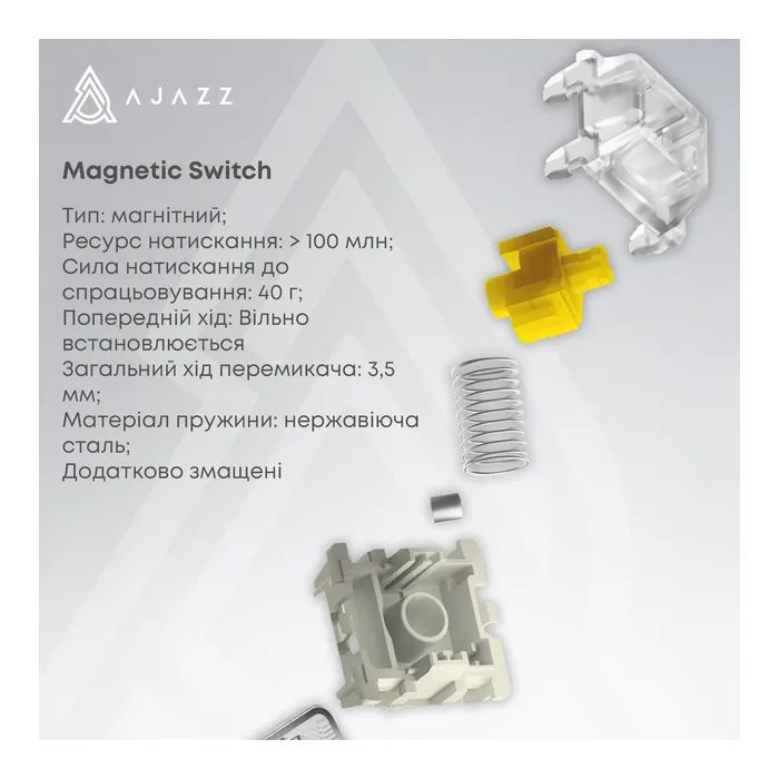 Клавиатура Ajazz AK680 MAX Magnetic Switch RGB USB White (AK680-WM-W-A) изображение 3