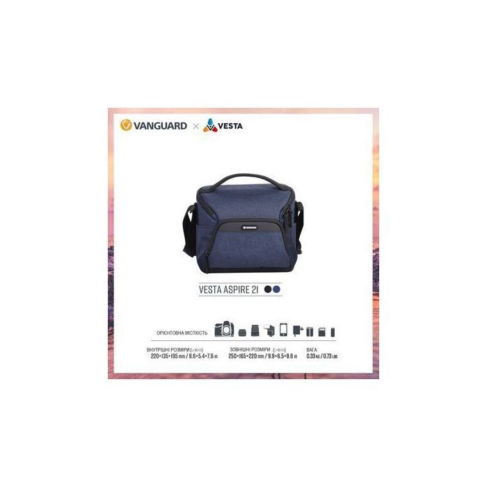 Фото-сумка Vanguard bag Vesta Aspire 21 Navy (DAS301104) изображение 5