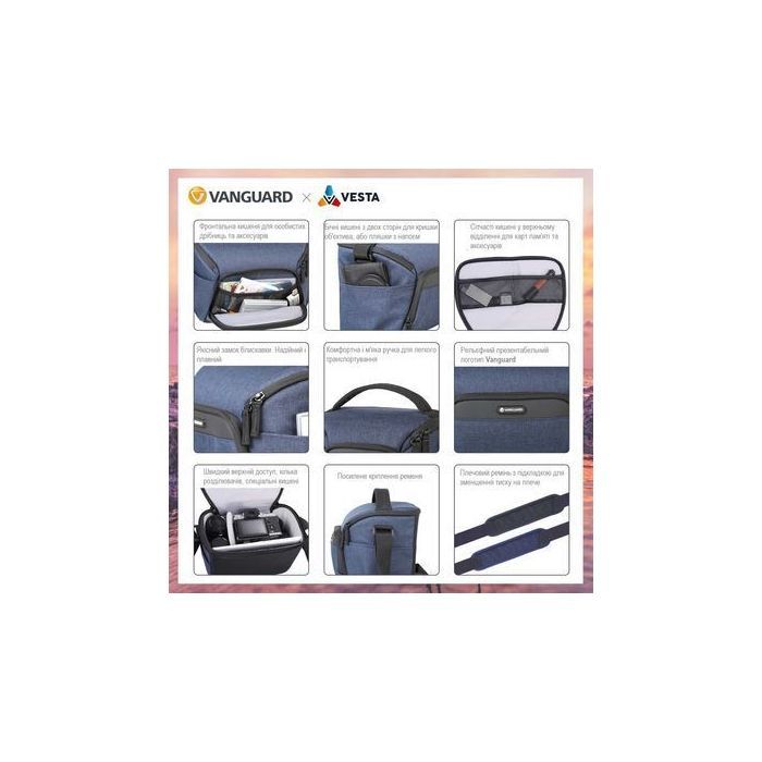 Фото-сумка Vanguard bag Vesta Aspire 21 Navy (DAS301104) изображение 9