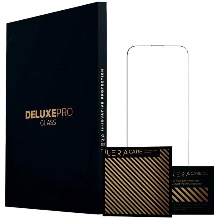 Стекло защитное iLera DeLuxe Original Glass iPhone 15 Pro Max (ILFCDL15PRMX) изображение 2
