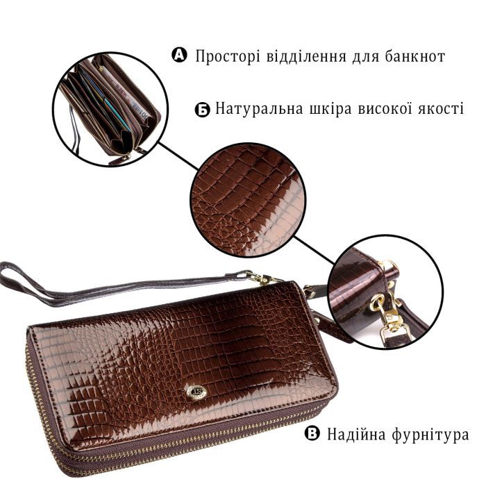 Гаманець ST Leather Коричневий (18908) зображення 4