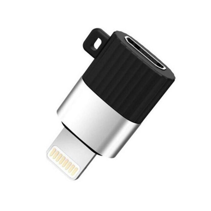 Перехідник Lightning M to Micro 5P F black XO (XO-NB149B-BK)