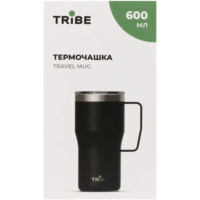 Термокружка Tribe Travel Mug 600 мл black (T-FA-0034-black) зображення 3