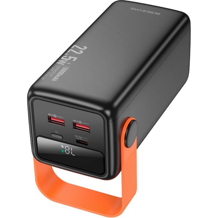 Батарея универсальная BOROFONE 50000mAh BJ66A Magnifico 22.5W PD/20W Black (6941991115158) изображение 3
