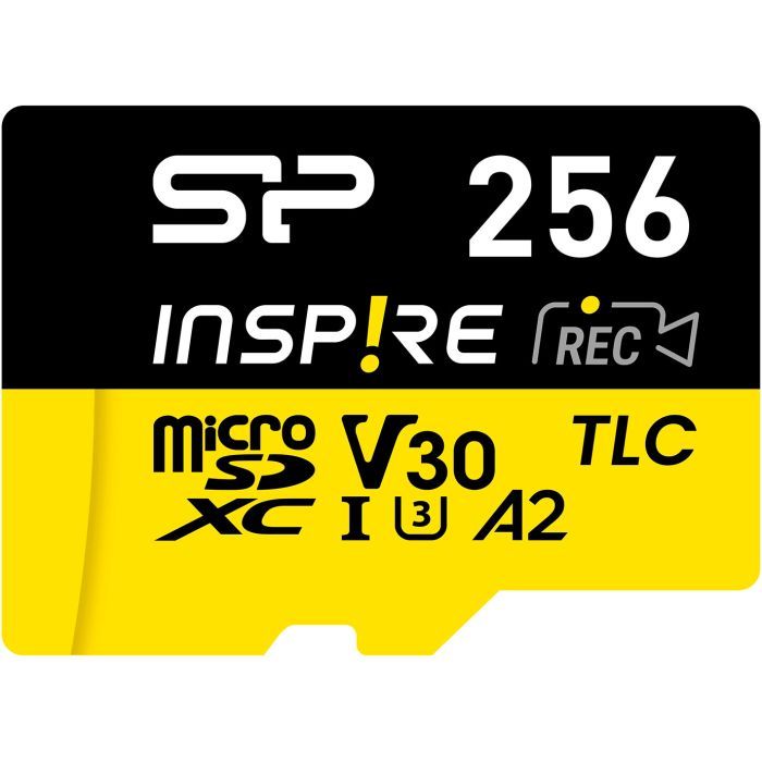 Карта памяти Silicon Power 256GB microSDXC class 10 UHS-I U3 V30 A1 Inspire (SP256GBSTXLA2V1NSP) изображение 2