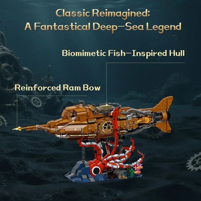 Конструктор Pantasy Steampunk- Наутілус (85029) зображення 3