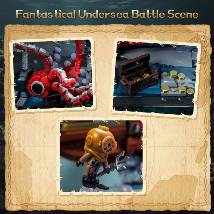 Конструктор Pantasy Steampunk- Наутілус (85029) зображення 6