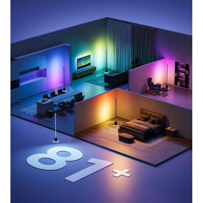 Торшер Govee H6079, 1500Lm, RGBICW, with speaker, WI-FI/Bluetooth, black (H6079312) зображення 10 Торшер Govee H6079, 1500Lm, RGBICW, with speaker, WI-FI/Bluetooth, black (H6079312) зображення 10