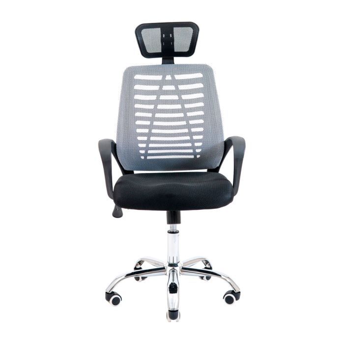 Офісне крісло Richman Бласт Хром M-1 (Tilt) Сітка чорна + сіра (ADD0002355) зображення 2