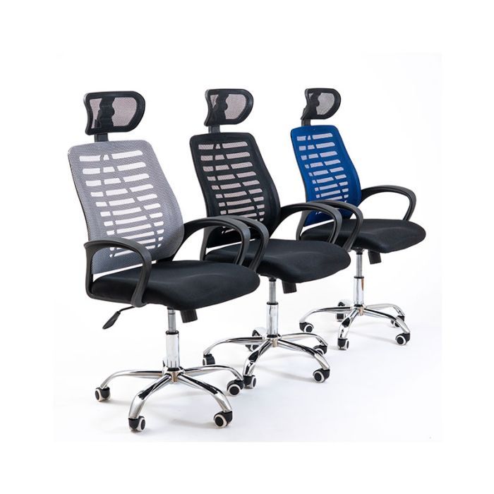 Офісне крісло Richman Бласт Хром M-1 (Tilt) Сітка чорна + сіра (ADD0002355) зображення 9