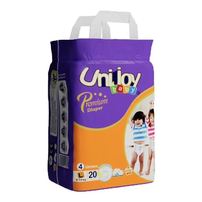 Подгузники Unijoy baby Premium L ( 9-14 кг) 20 шт (6973920541035) изображение 2