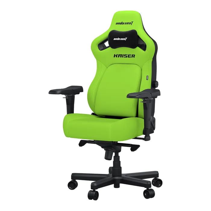 Кресло игровое Anda Seat Kaiser 4 PVC Size XL Cyber Green (AD12YDDC-XLL-20-C-PV/C-01) изображение 2