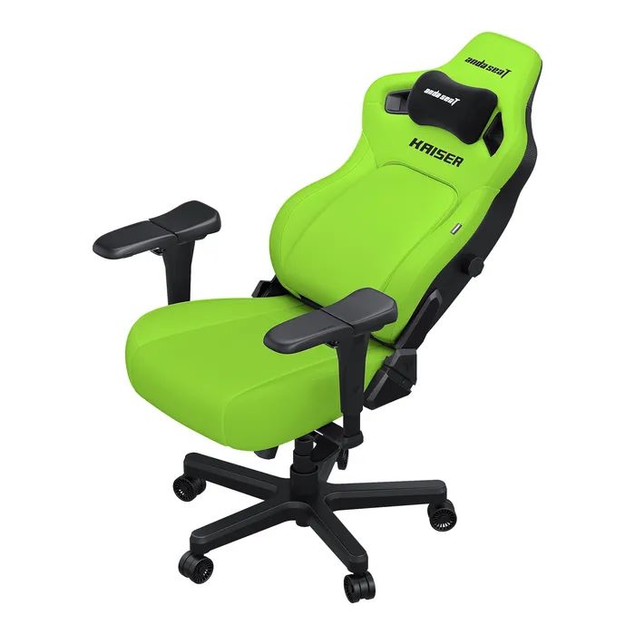 Кресло игровое Anda Seat Kaiser 4 PVC Size XL Cyber Green (AD12YDDC-XLL-20-C-PV/C-01) изображение 4