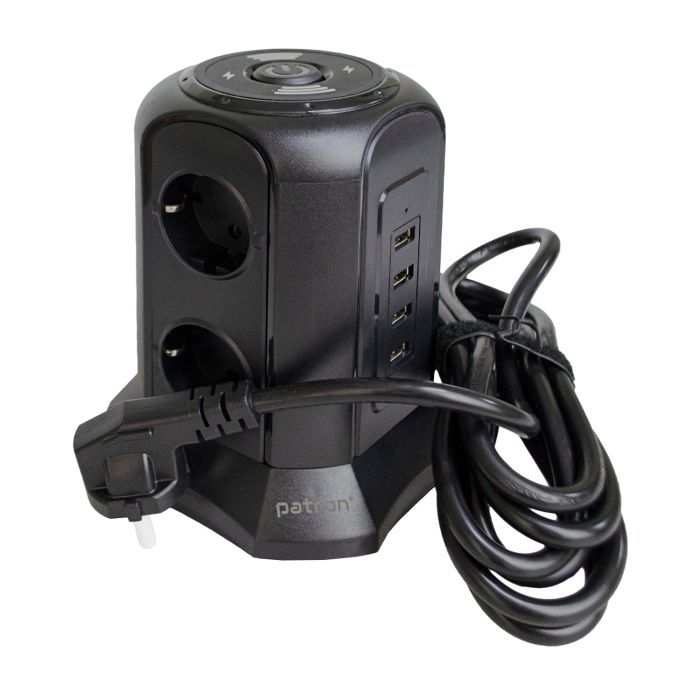 Мережевий фільтр живлення Patron SP-1663-USBTW зображення 2