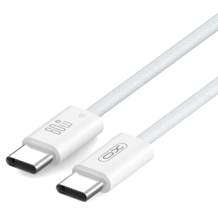 Дата кабель USB-C to USB-C 1.0m 60W white XO (NBQ273_C_White)