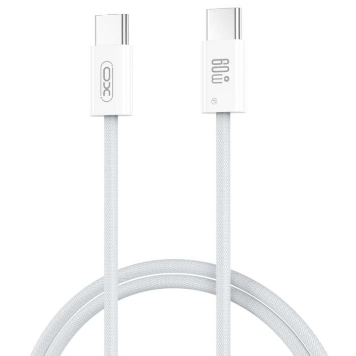 Дата кабель USB-C to USB-C 1.0m 60W white XO (NBQ273_C_White)