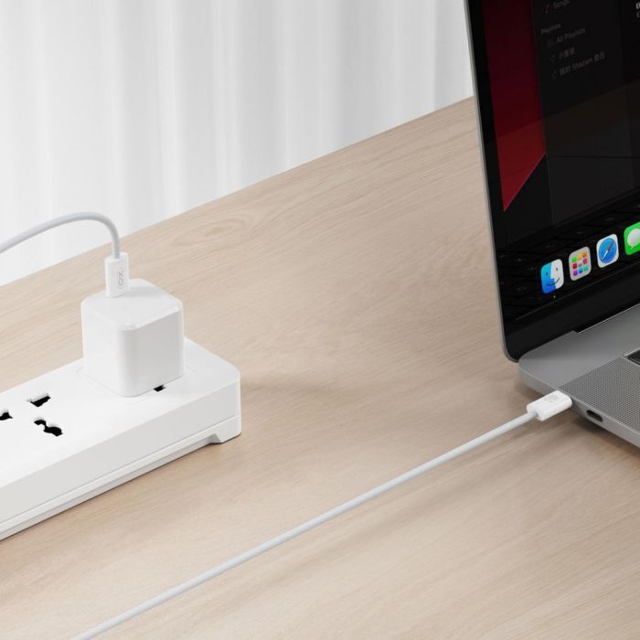Дата кабель USB-C to USB-C 1.0m 60W white XO (NBQ273_C_White) зображення 4
