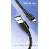 Дата кабель USB 2.0 AM to Micro 5P 0.5m 2A US289 black Ugreen (60135) изображение 3