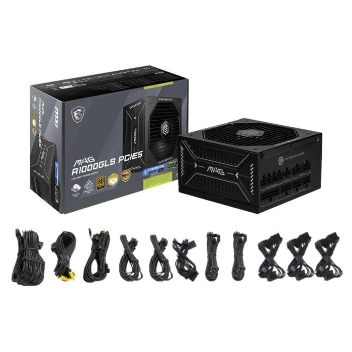 Блок живлення MSI 1000W MAG A1000GLS PCIE5 (MAG A1000GLS PCIE5) зображення 4