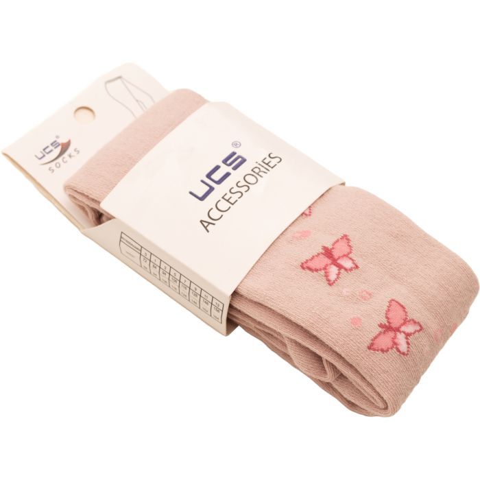Колготки детские UCS Socks с бабочками (M0C0301-0925-5G-pink)