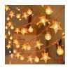 Гирлянда Voltronic Зірочки+Кулі White Hot, 80 шт, 10 м. прозора, 220V (GarlStarBal-10m220)