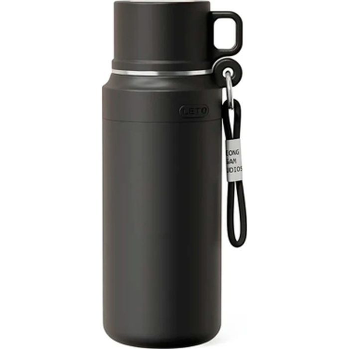 Термос Merlion з чашкою та ситечком 1 л, чорний (TermTea-1000Black)