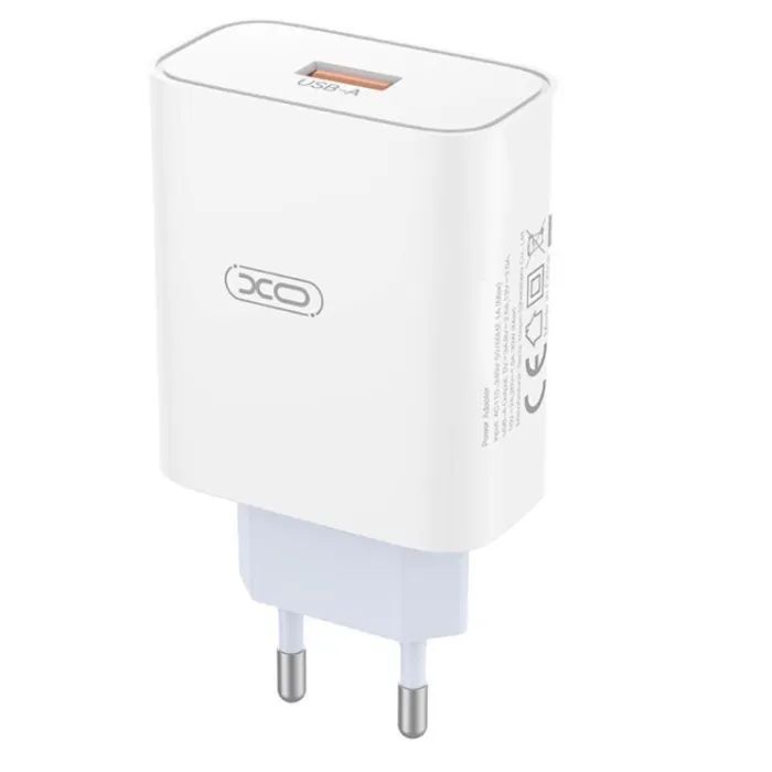Зарядное устройство XO USB 120W + cable USB to USB-C white (XO-L128U) изображение 3 Зарядное устройство XO USB 120W + cable USB to USB-C white (XO-L128U) изображение 3