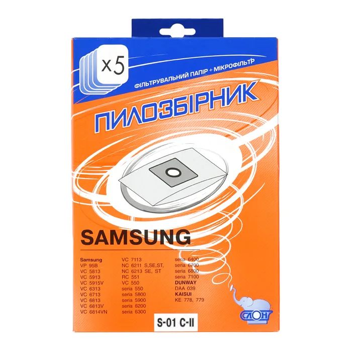 Мішок для пилососу Samsung S01 (однораз.) зображення 2