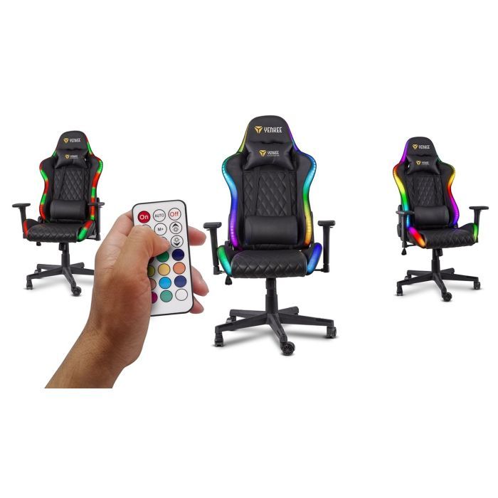 Крісло ігрове YENKEE YGC 300RGB STARDUST RGB Black (45015755) зображення 12