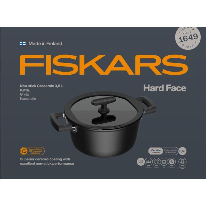 Кастрюля Fiskars Hard Face 3,5 л (1075526) изображение 5