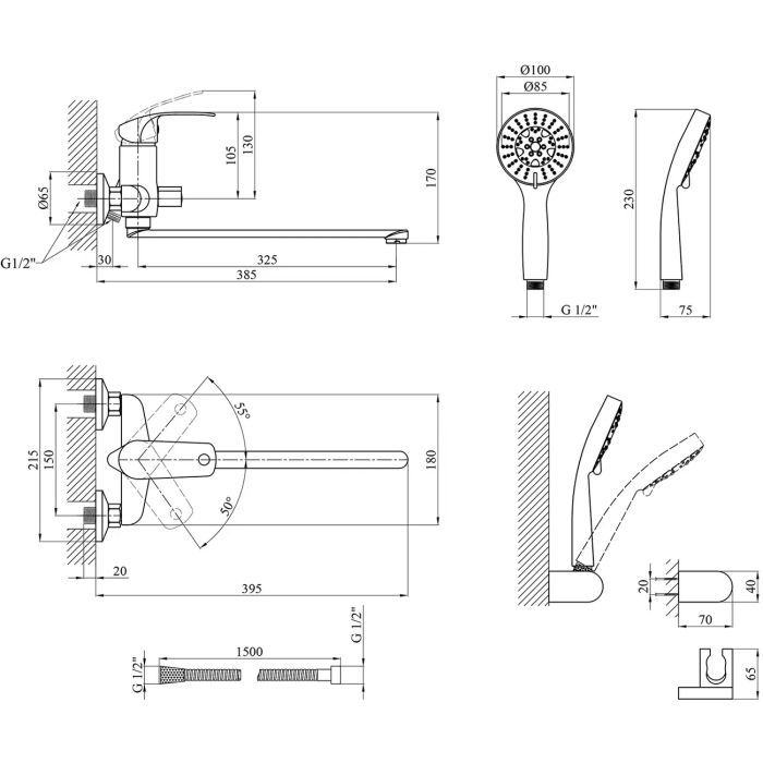 Смеситель Kroner Konstante-C072 (CV023593) изображение 9