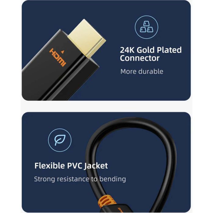 Кабель мультимедийный DisplayPort M to HDMI M 1.8m V1.2 4K60Hz Cabletime (CA915316) изображение 5