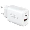 Зарядний пристрій Armorstandart 1xUSB-C PD25W + 1xUSB QC3.0 GaN white (ARM87066) зображення 4