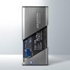Кишеня зовнішня AXAGON USB-C 3.2 Gen 2 metal box for M.2 NVMe & SATA SSD SuperSpeed (EEM2-SG2) зображення 2