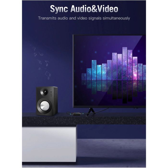 Кабель мультимедийный HDMI M to HDMI M 15.0m 4K30Hz black Vention (AACBN) изображение 4