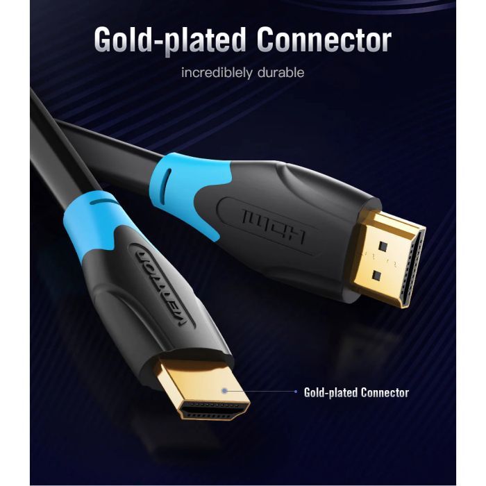 Кабель мультимедийный HDMI M to HDMI M 15.0m 4K30Hz black Vention (AACBN) изображение 7