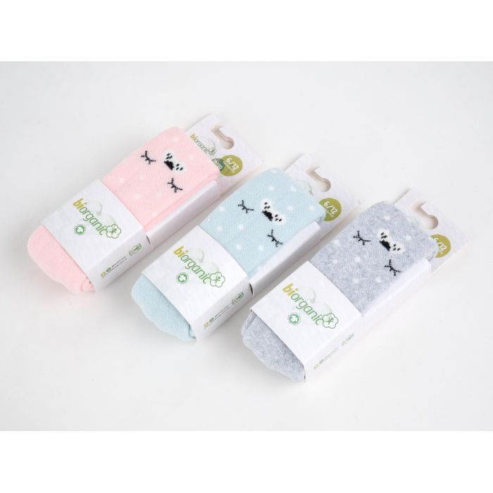 Колготки дитячі Bibaby махрові в горошок (68415-62-gray) зображення 3