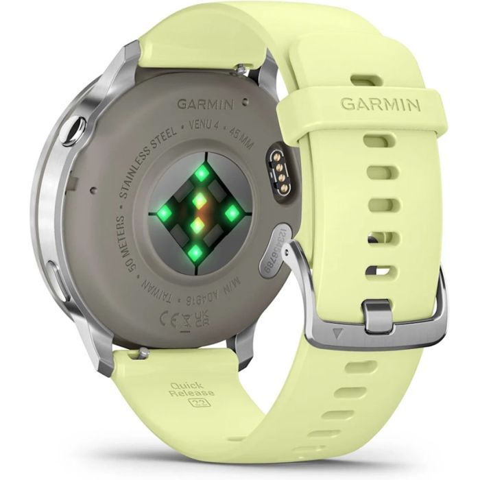 Смарт-годинник Garmin Venu 4 (45mm), Gray w/ Silver + Citron, GPS смарт-годинник (010-03014-02) зображення 6