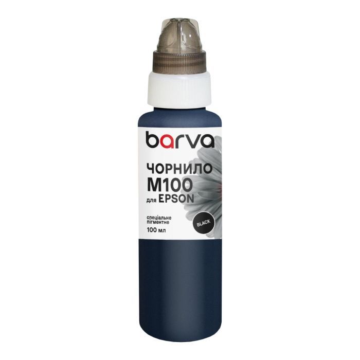 Чернила Barva Epson M100/M105/M200, 100 мл, pigmented, black (M100-406)
