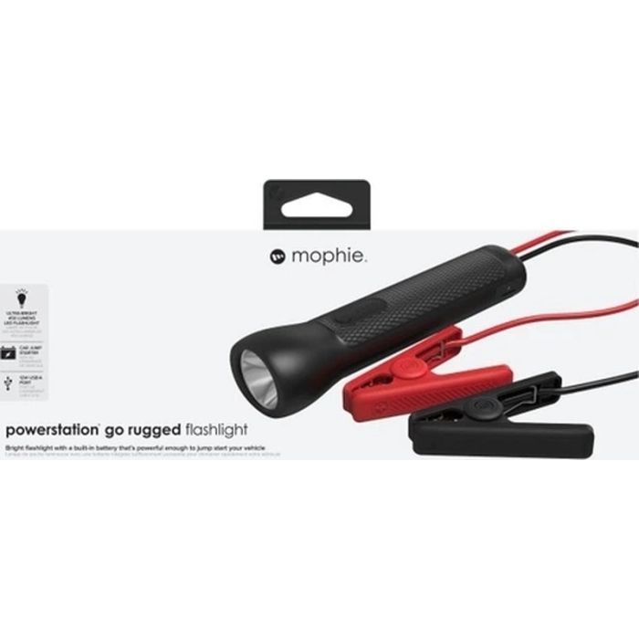 Пуско зарядное устройство Mophie 9900mAh 2A, бустер 400A, встроенный фонарик 450lm, Black (53046) изображение 11