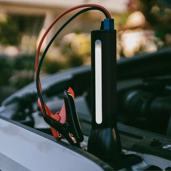 Пуско зарядное устройство Mophie 9900mAh 2A, бустер 400A, встроенный фонарик 450lm, Black (53046) изображение 9