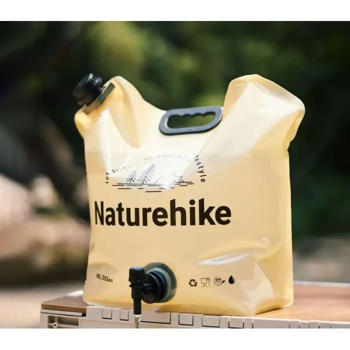 Відро складне Naturehike CNK2450CF027 для води 10 л, жовте (6927595798355) зображення 3