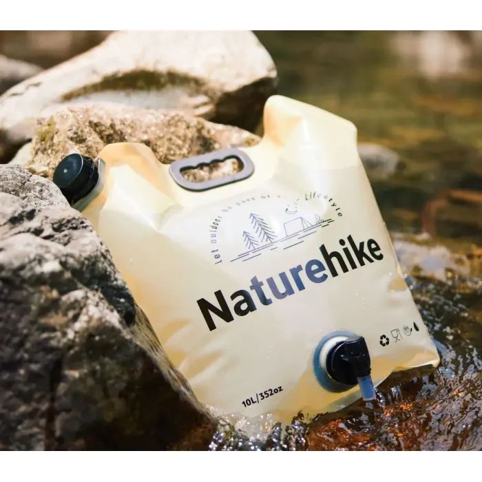 Відро складне Naturehike CNK2450CF027 для води 10 л, жовте (6927595798355) зображення 5