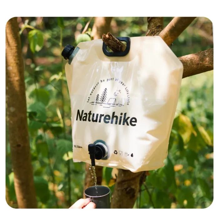 Відро складне Naturehike CNK2450CF027 для води 10 л, жовте (6927595798355) зображення 8
