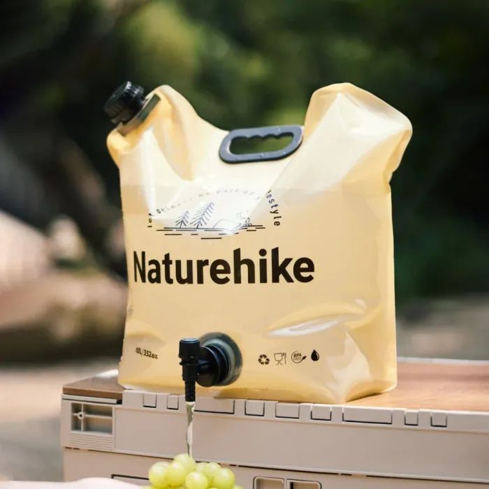 Відро складне Naturehike CNK2450CF027 для води 10 л, жовте (6927595798355) зображення 9